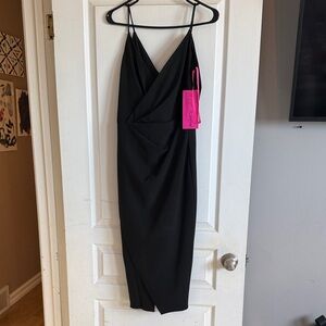 Betsey Johnson Black Midi Dress